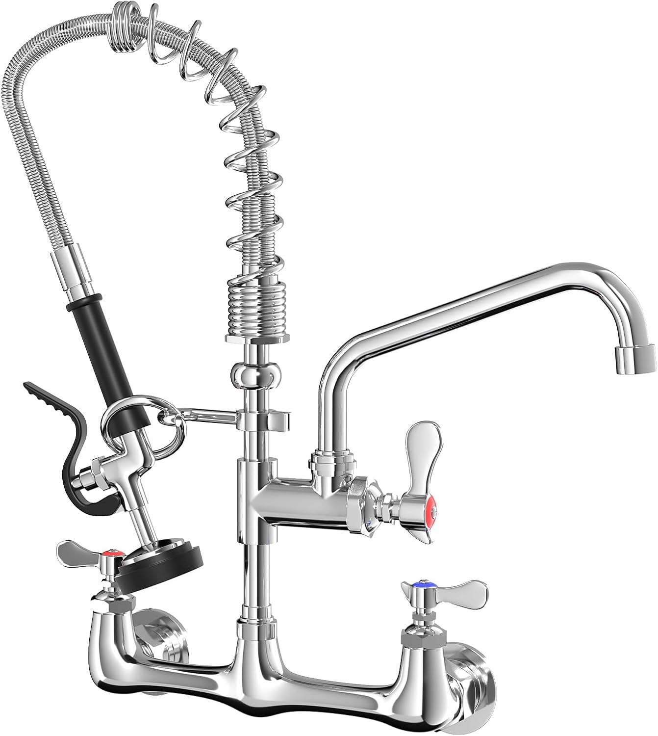 Grifo cocina pared rociador ajustable