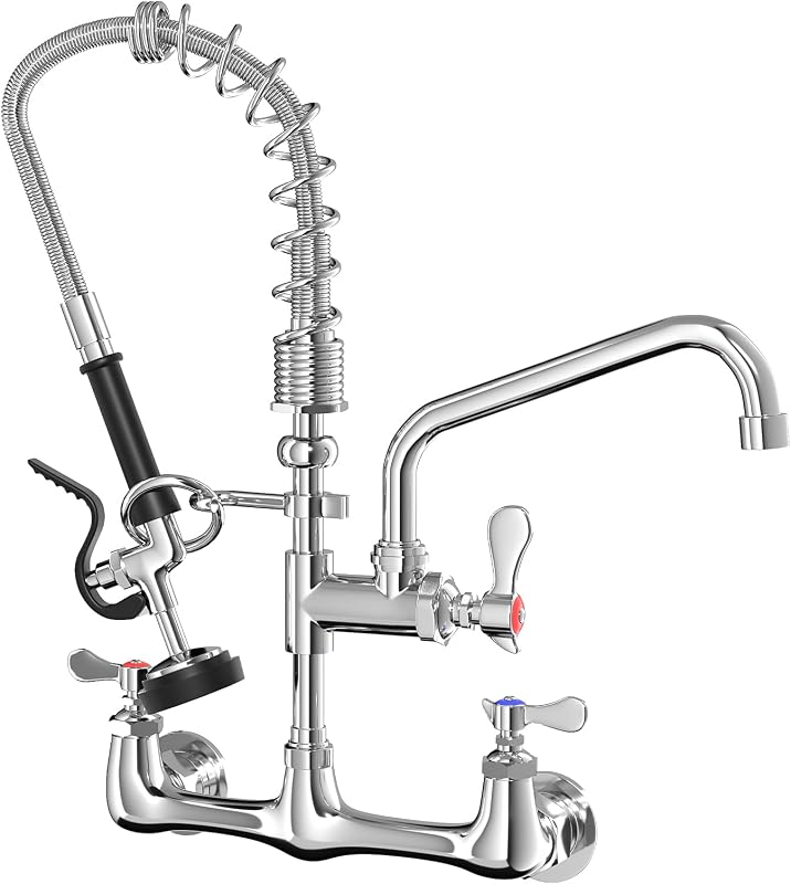 Grifo cocina pared rociador ajustable fregadero