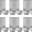 Soporte ducha ganchos acero inox 6uds plateado