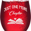 Copa Just One More Chapter regalo para amantes de libros y mujeres