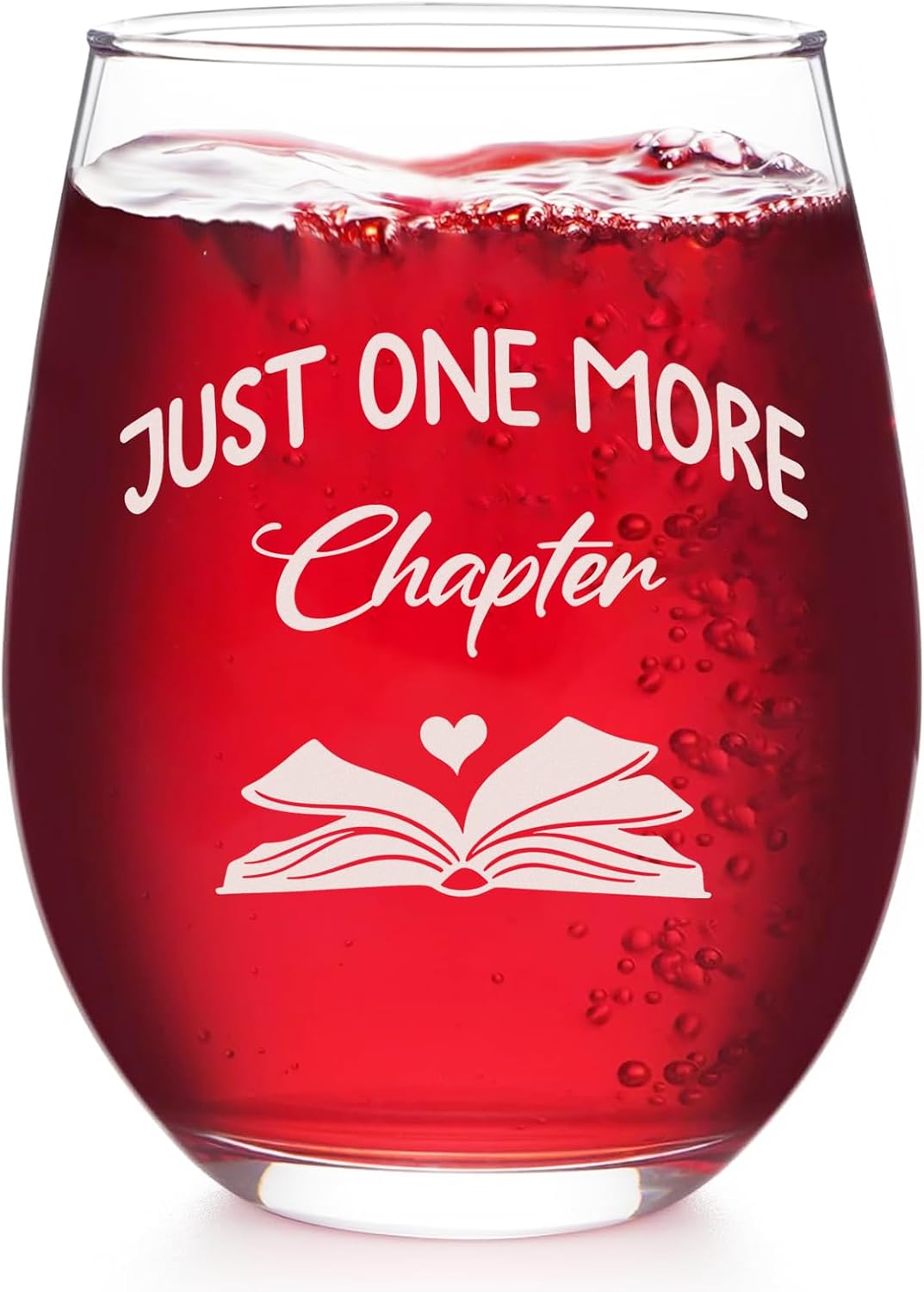 Copa Just One More Chapter regalo para amantes de libros y mujeres