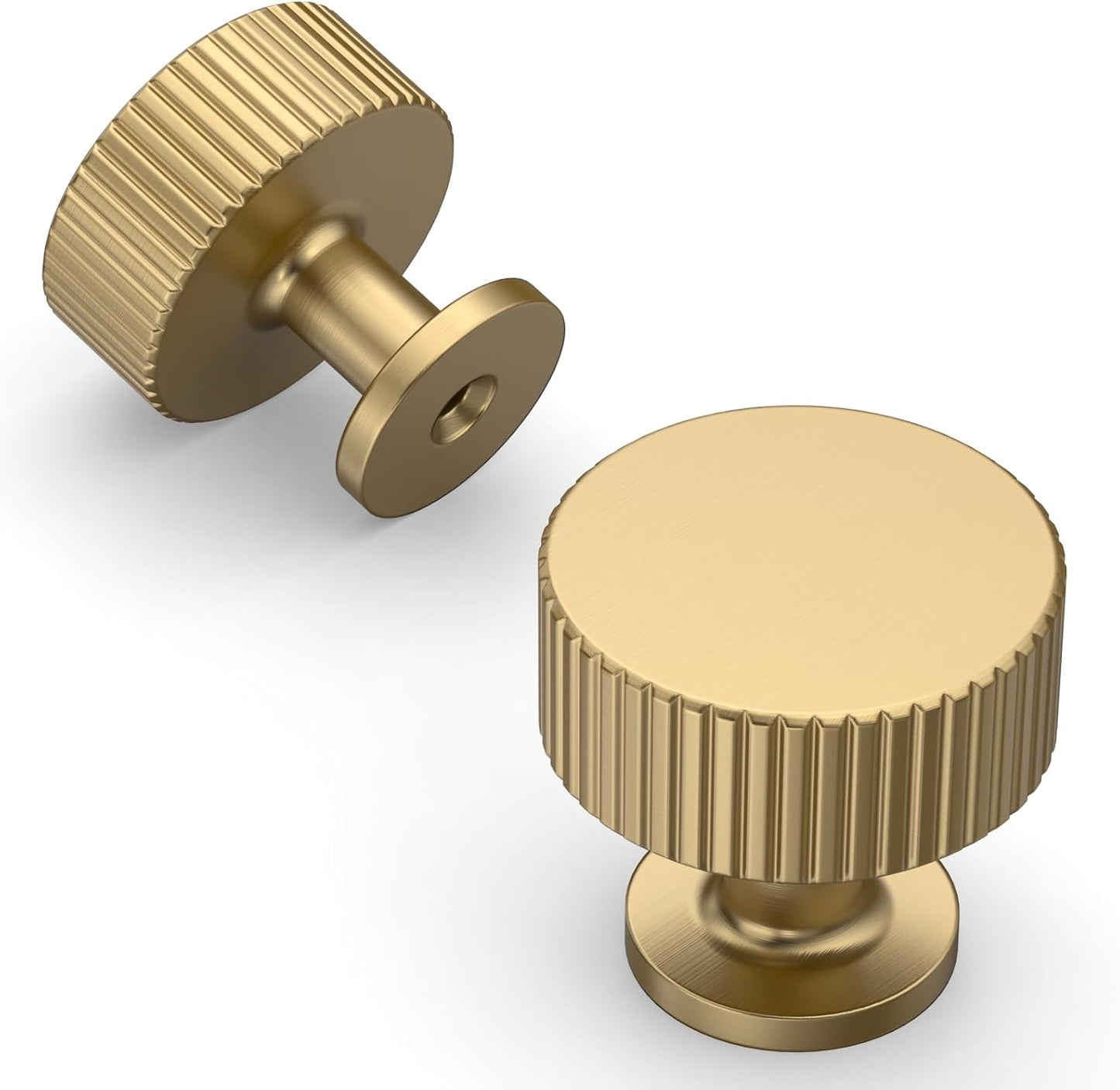 10 Pomos Bronce Champán para Gabinetes 1pulg