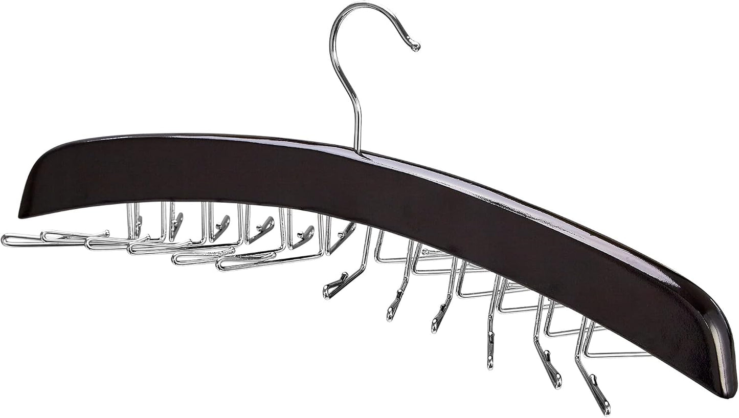 Organiz. colgante madera soporte corbata 24 pzas