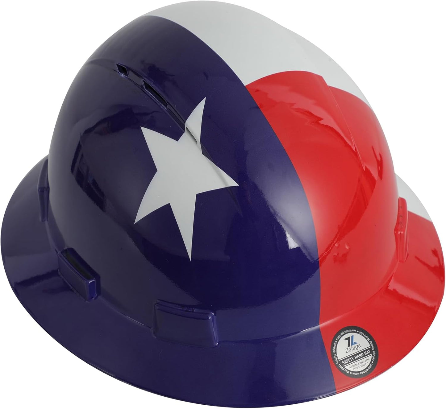 Casco seguridad construcción HDPE ventilado 6 puntos ANSI