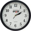 Reloj pared 13pulg esfera blanca marco negro