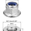 Tuercas bloqueo M10x1.0 acero inox 304 12 pzas