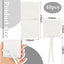 40 Bolsas Microfibra Joyería 8x8cm con Moño Blanco