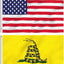 Bandera USA Gadsden 3x5ft poliéster doble costura