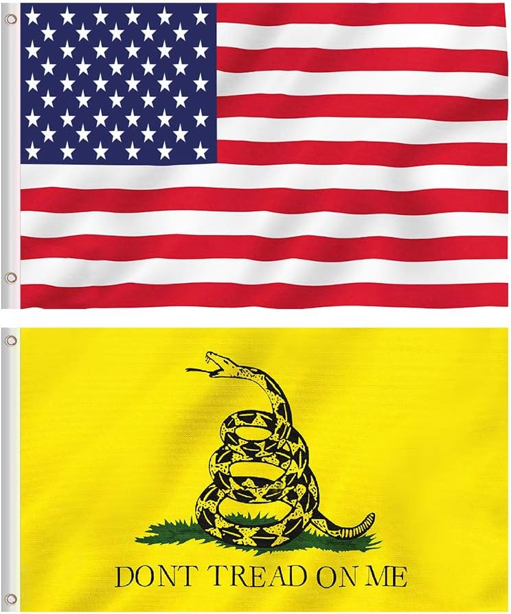 Bandera USA Gadsden 3x5ft poliéster doble costura