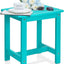 Mesa auxiliar Adirondack impermeable cuadrada azul Aruba