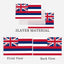 Bandera Hawaii HI 5x8pulg doble cara poliéster 3 capas