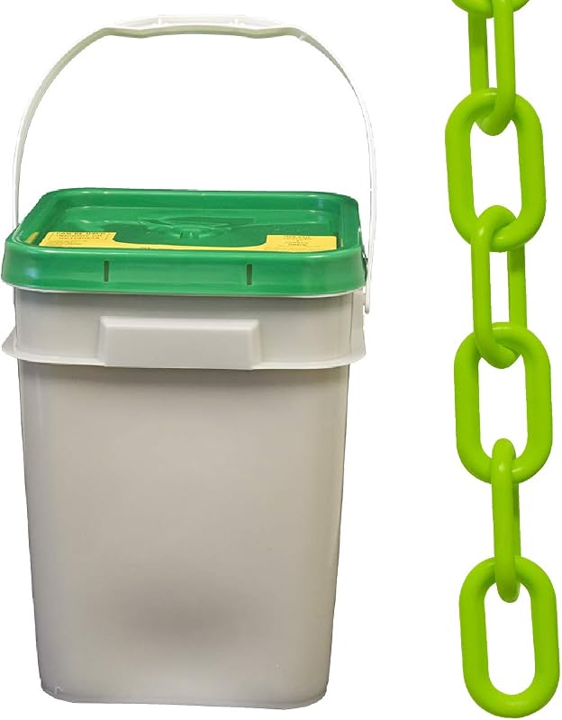 Cubo cadena plástico seguridad 1.5" 300 ft