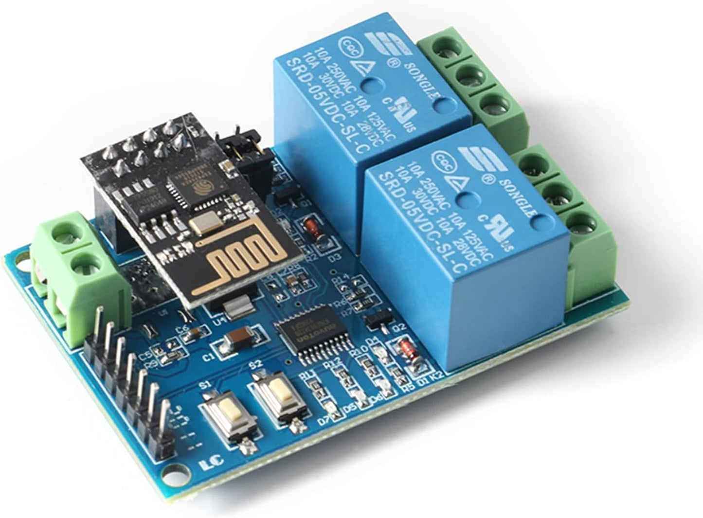 Módulo Relé WiFi ESP8266 Doble Canal IoT