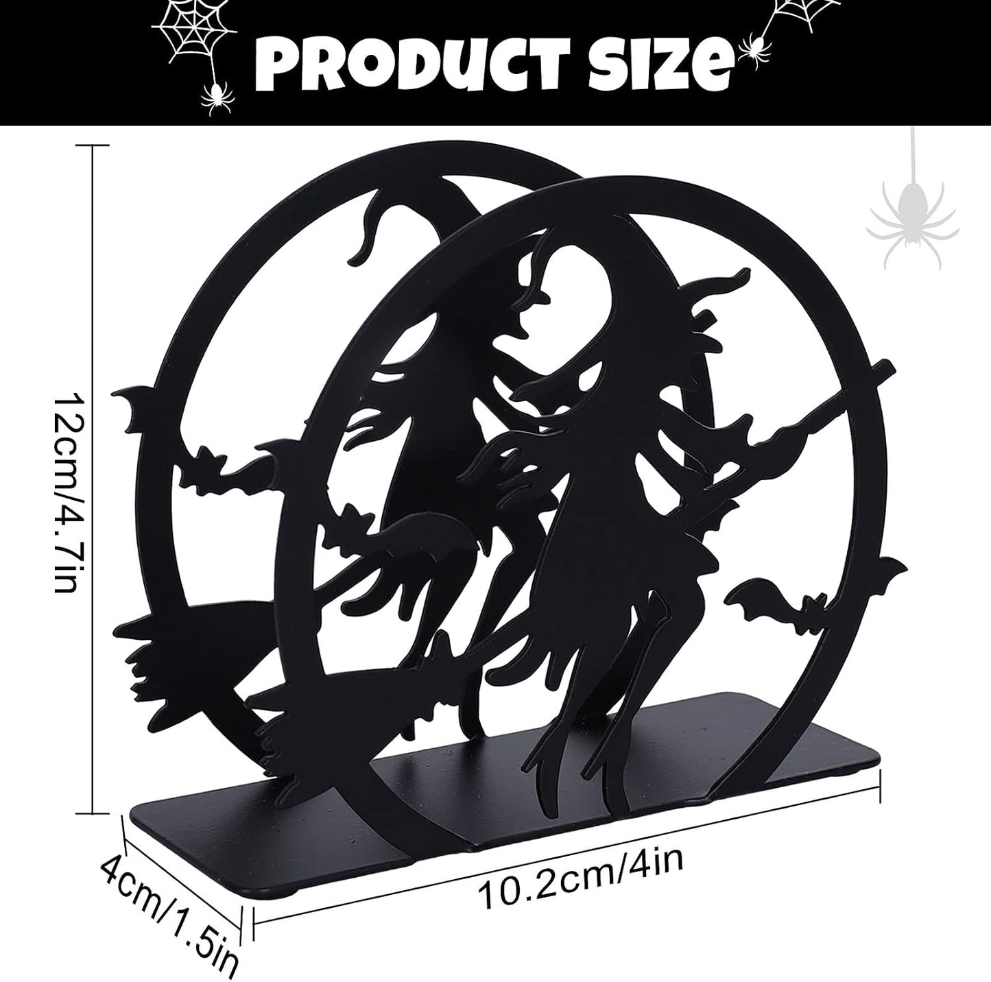 Servilletero Halloween metal negro Hocus Pocus dispensador mesa