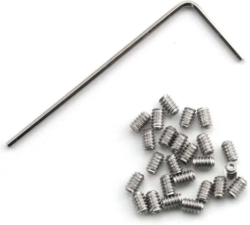 Juego llaves hex 4-40x5/32 pulg 25uds acero inox