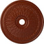 Medallón techo hoja roble 29-1/8x3-5/8" ladrillo refractario