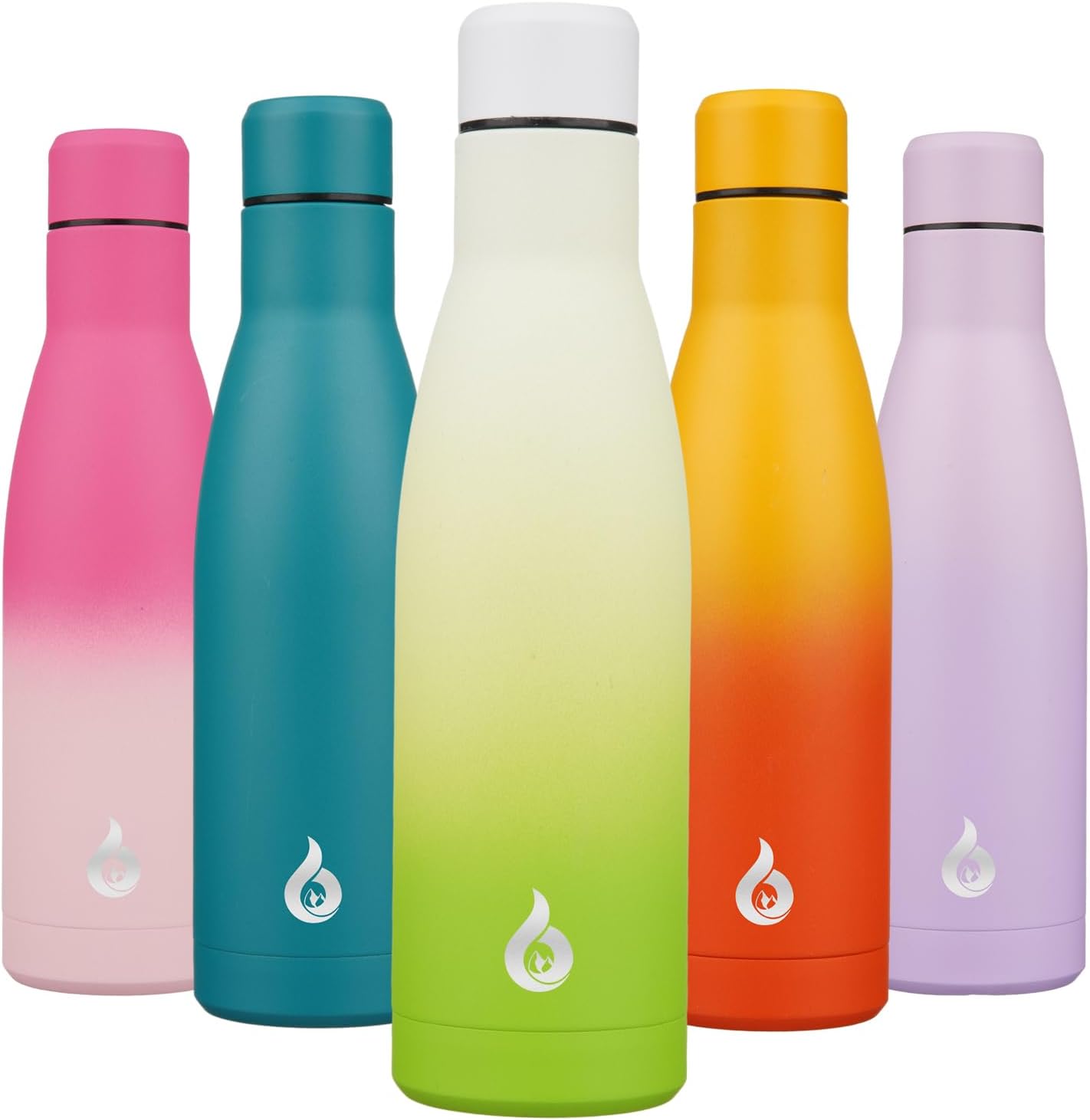 Botella agua acero inox 17oz térmica reutiliz. color verde