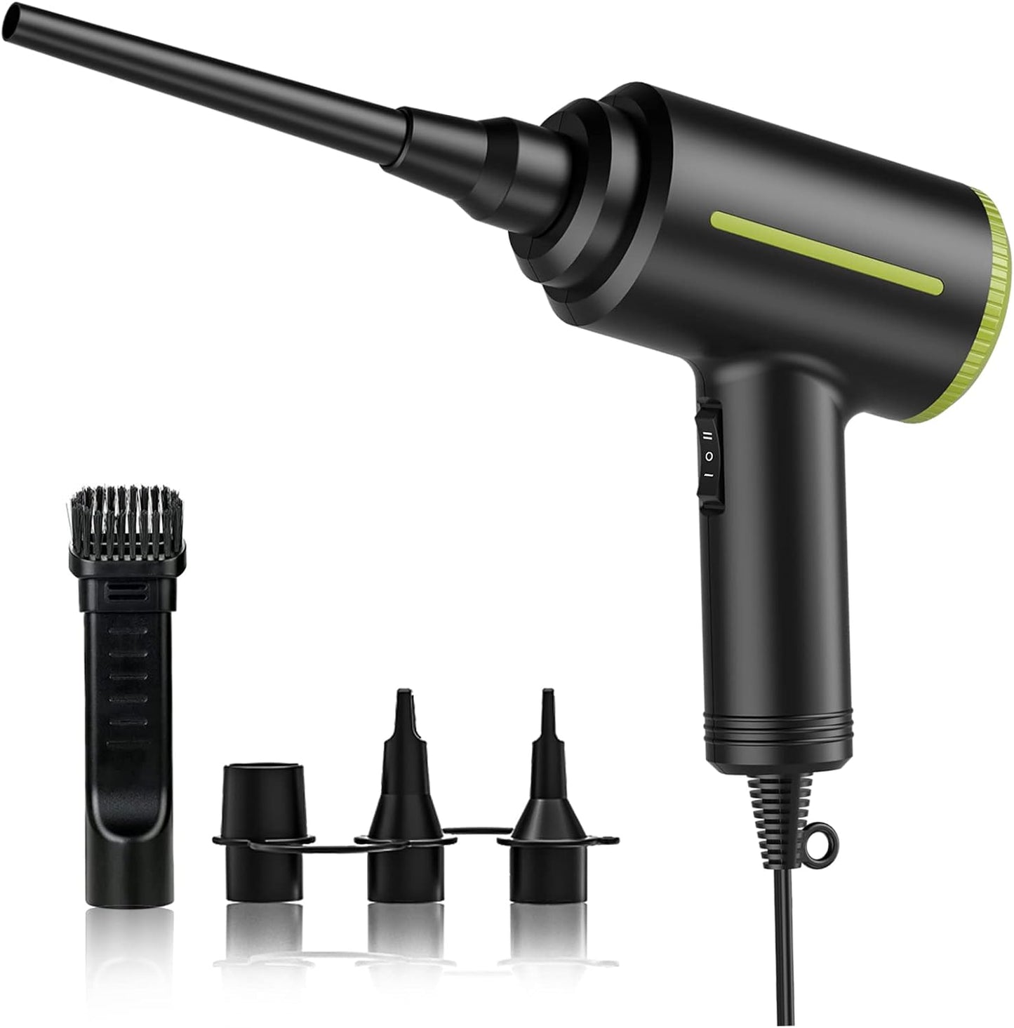 Soplador aire comprimido 500W para limpieza electrónica