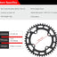 Cadena ancho estrecho 30T-52T para bicicleta MTB BMX
