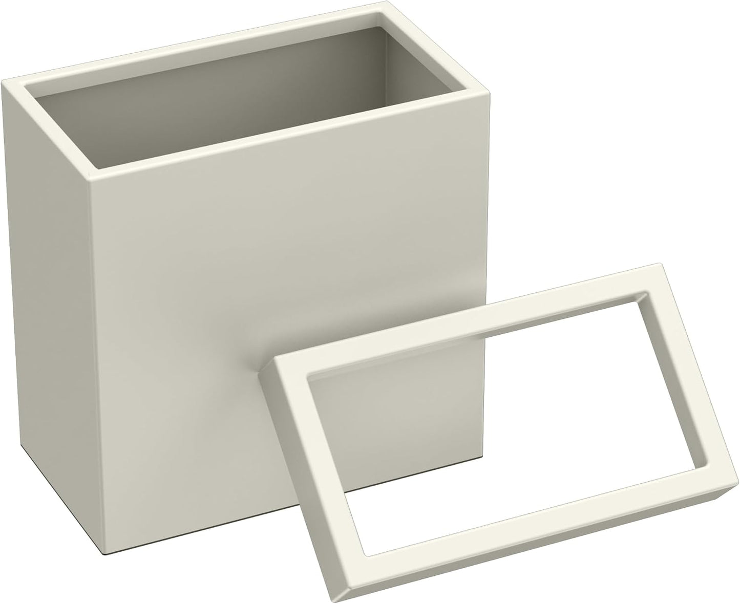 Cubo basura acero inox 3gal tapa extraible perla mate
