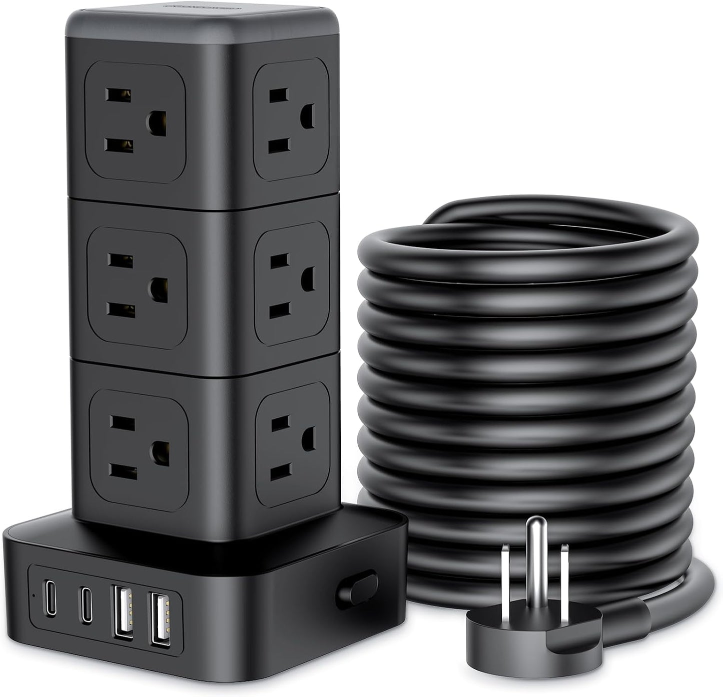 Regleta sobretensiones 15ft con 12ac 4usb 1625w