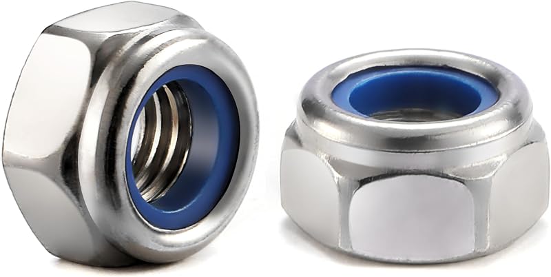 100 Pzas Tuercas Hex 10x1.5mm Acero Inox 304 Brillante