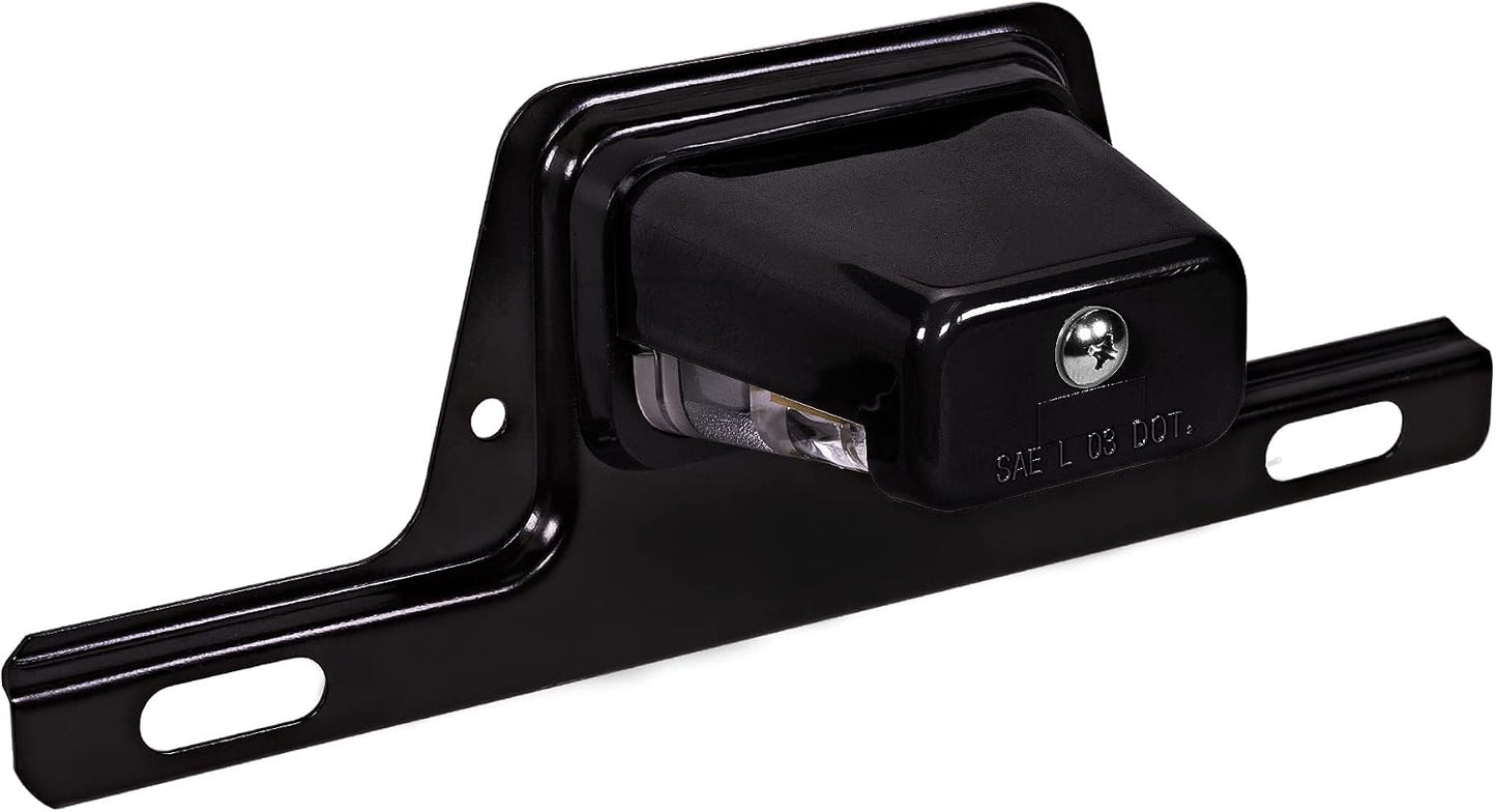 Luz LED negra soporte placa matrícula barco acero