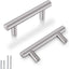 25 Manijas Acero Inox Níquel Cepillado 2-1/2pulg Tirores
