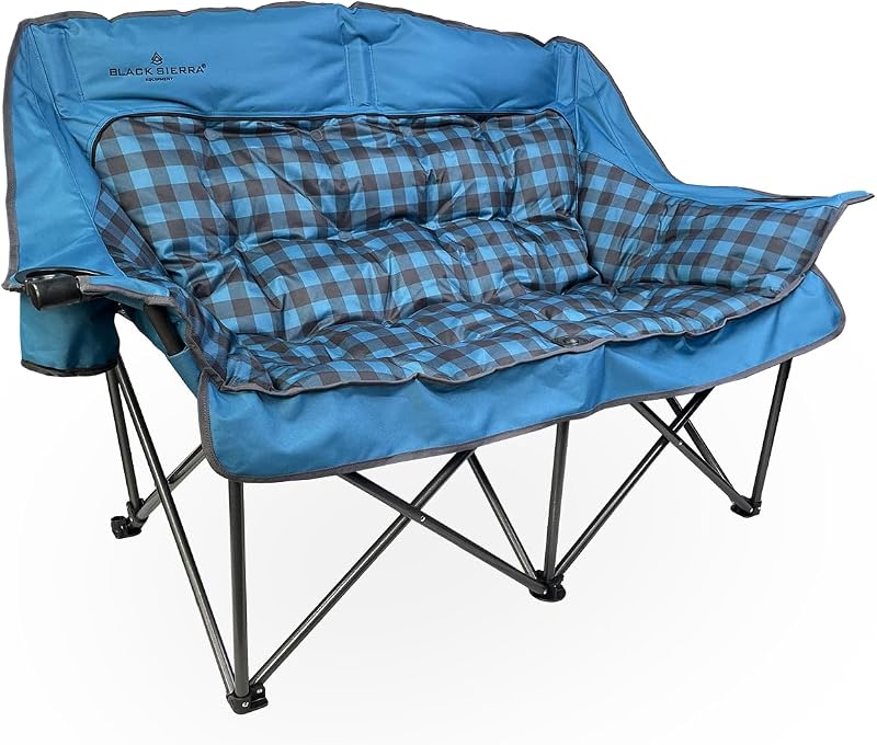 Sofá doble camping plegable acolchado felpa 600lb
