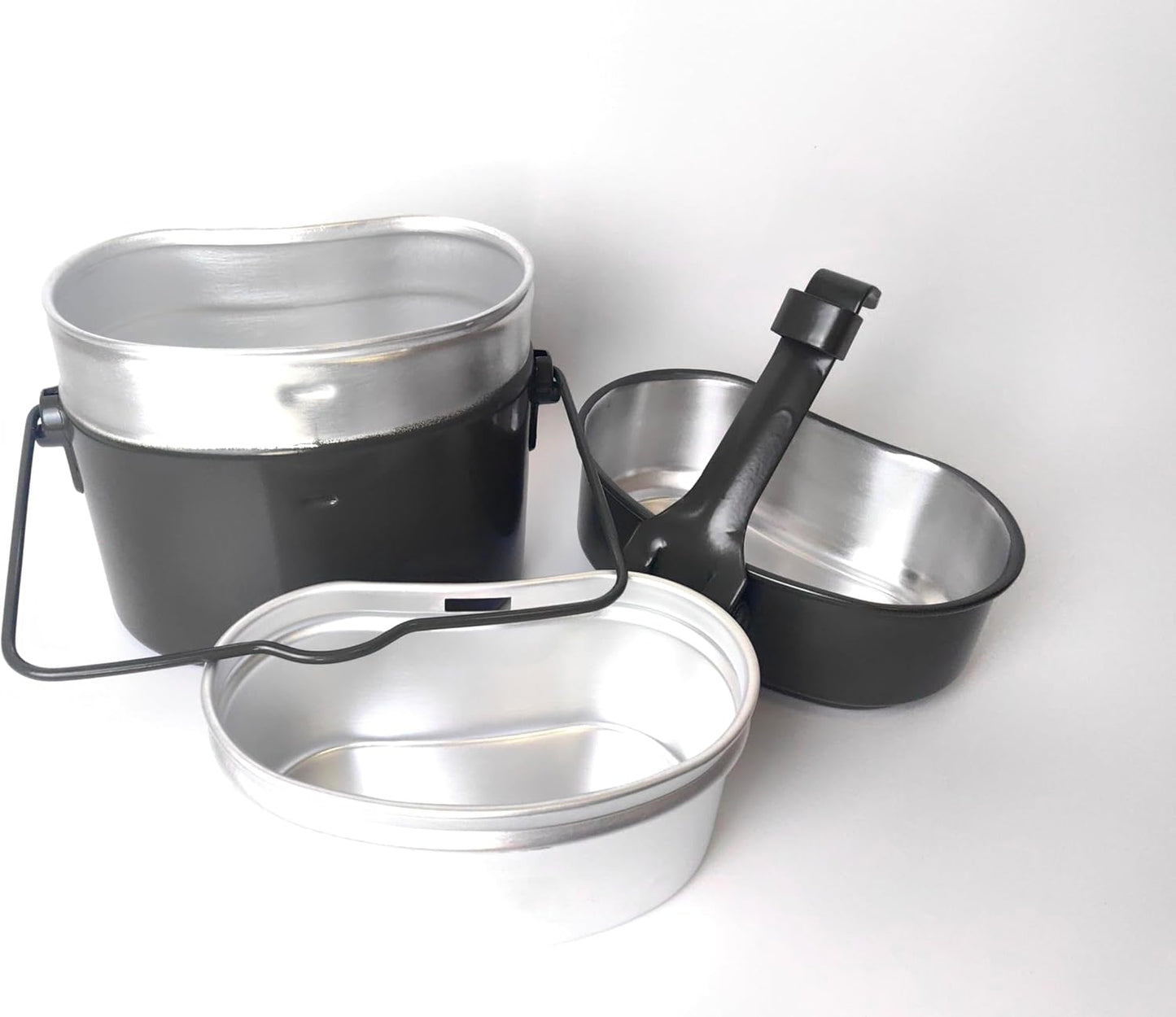 Set 3en1 Cookware Alumilum Militar para Camping