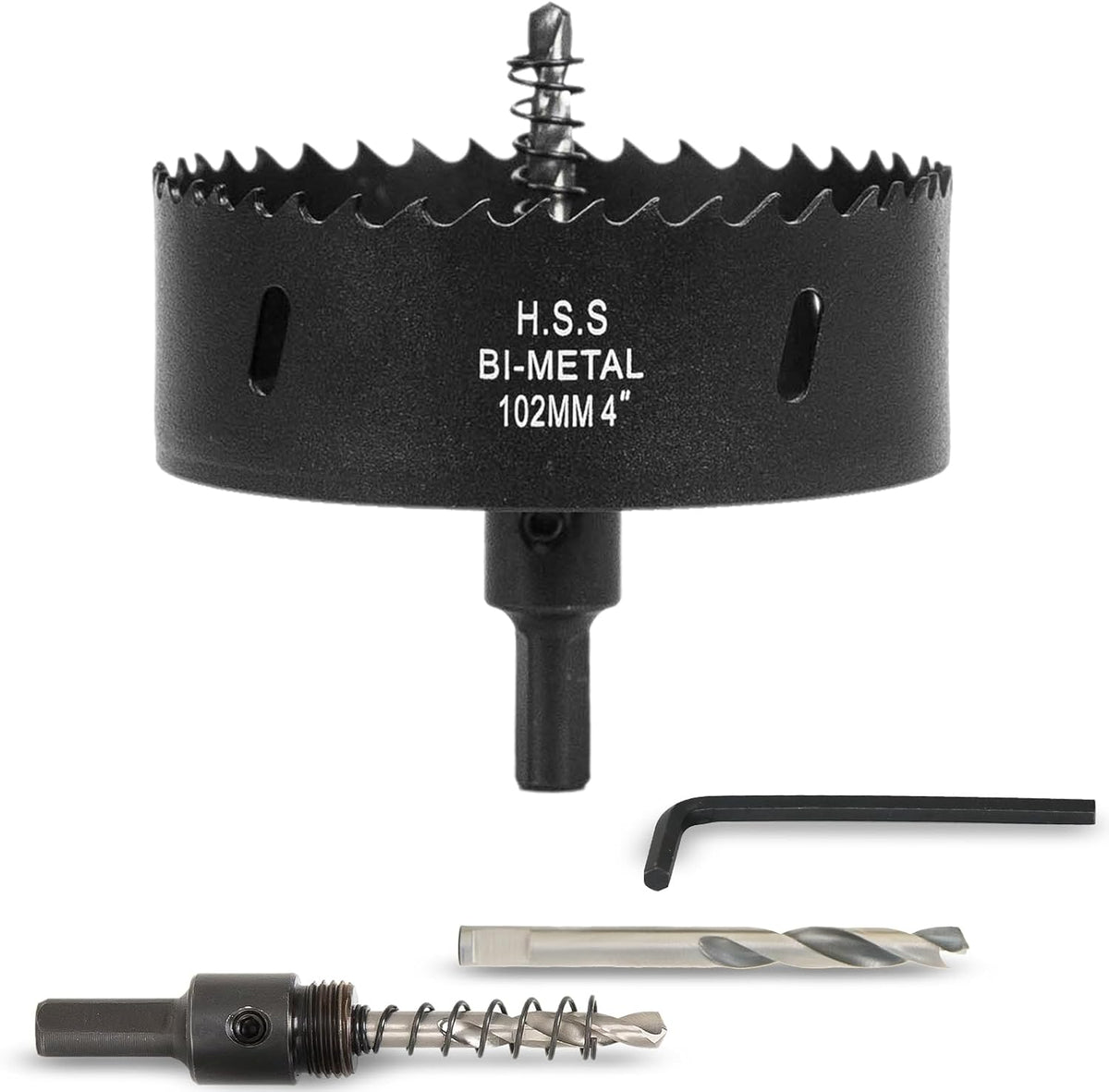 Sierra agujero 4pulg bimetálico para madera metal plástico