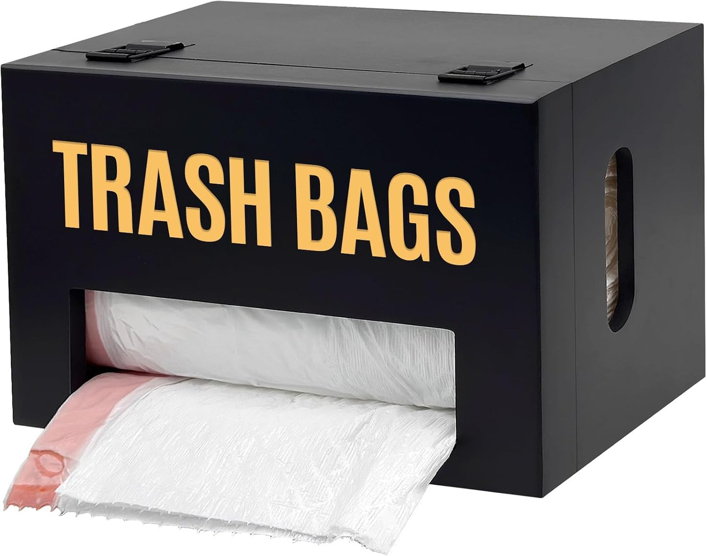 Organiz. bolsas basura bambú negro para rollos jumbo