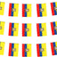 Bandera Ecuatoriana Mini para Fiestas Escuela Eventos