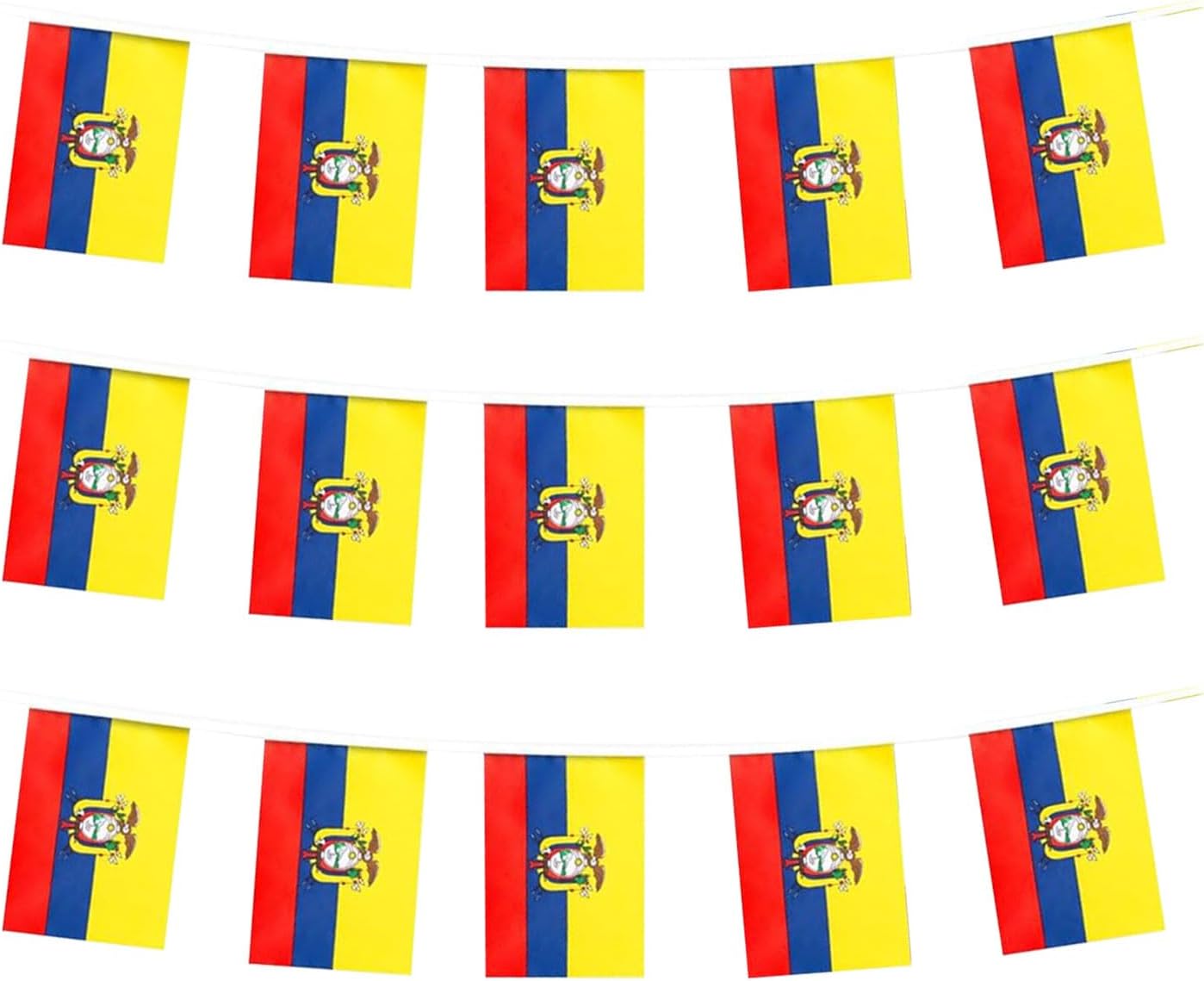 Bandera Ecuatoriana Mini para Fiestas Escuela Eventos