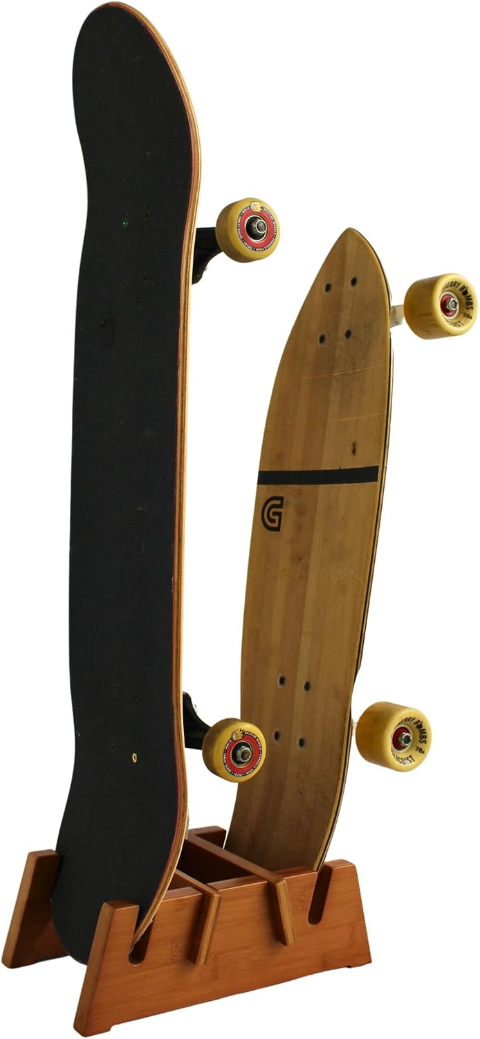 Soporte piso para 2 tablas de bambú