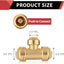 2 Accesorios Ajuste Pex Cobre CPVC 3/4x3/4x1/2"