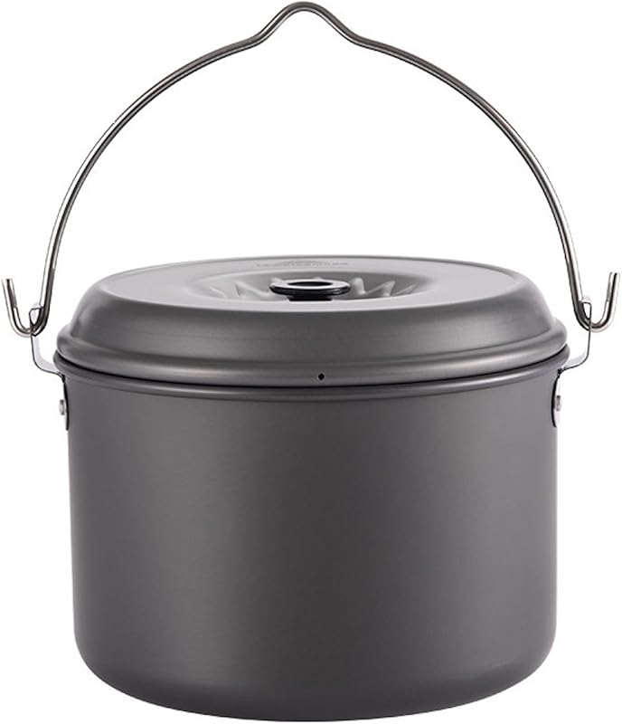 Olla camping portátil aluminio ligero 5.5qt