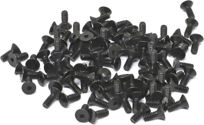 Kit 100 Tornillos Acero Aleación 10.9 4-40x5/16" Negro