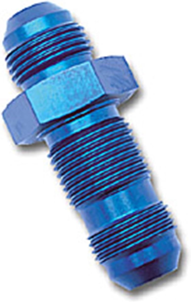Adaptador mamparo recto aluminio anodizado azul