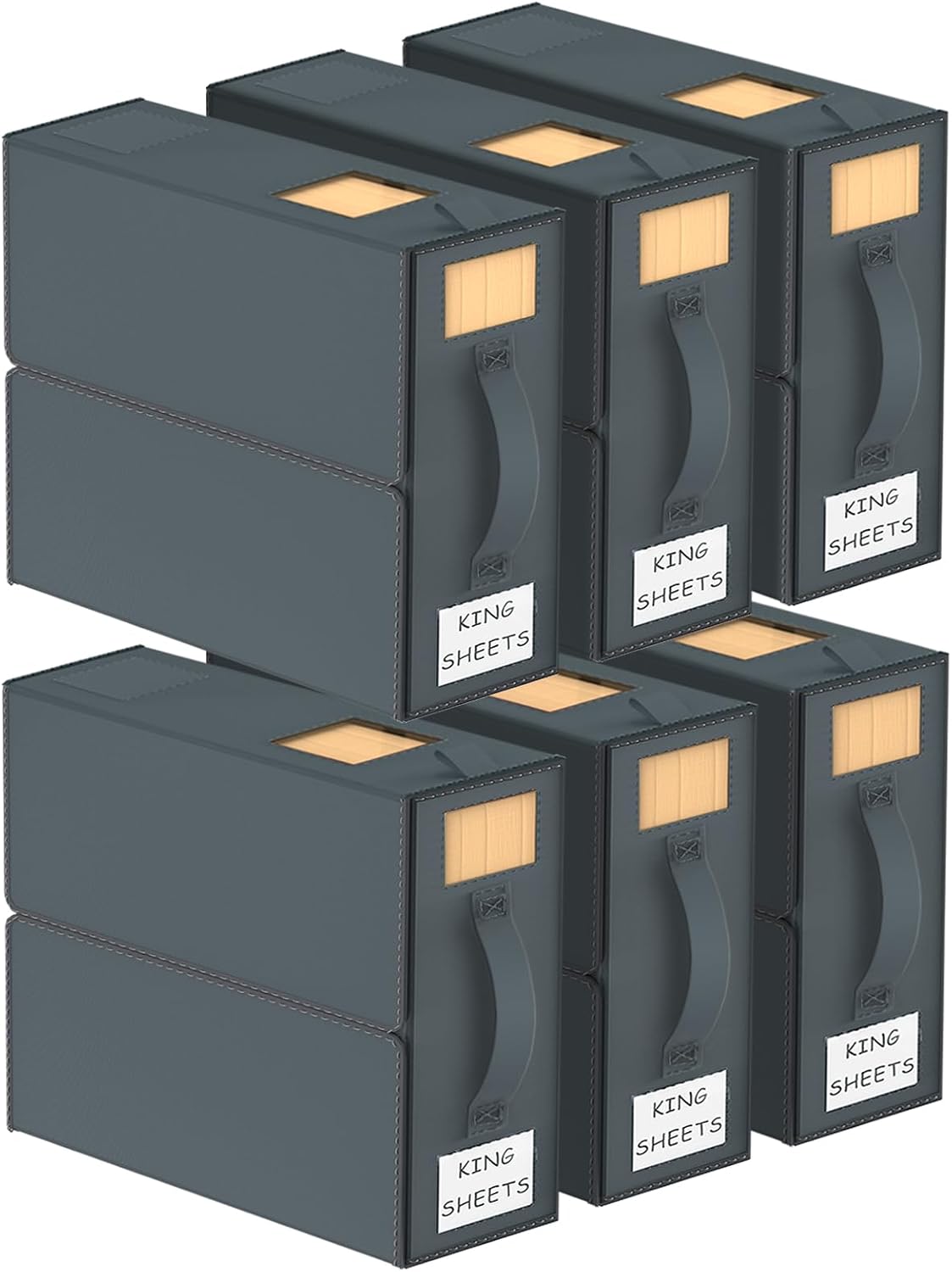 Caja plegable para sábanas Queen/King set 6 organiz. armario
