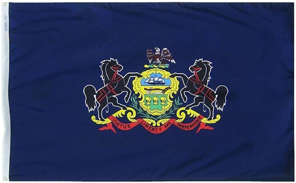 Bandera Pensilvania 4x6ft fabricada EE.UU.
