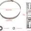 Soporte letreros acero inox 1.2-7.9pulg resistente agua