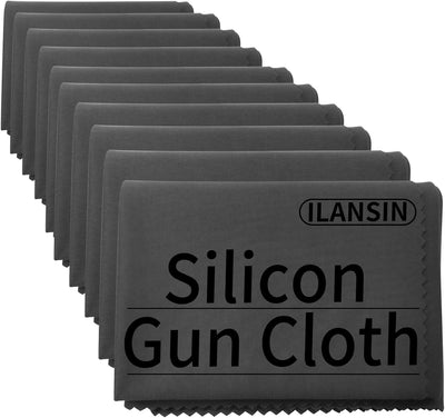 10 Paños Silicona 12x12pulg Sin Pelusas Gris