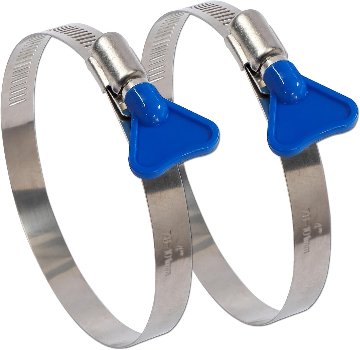 2 Abrazaderas manguera acero inox 5pulg ajustable