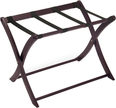 Estante madera para equipaje color espresso