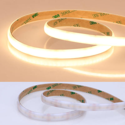Tira LED COB difusa 24V 3000K 1400LED regulable
