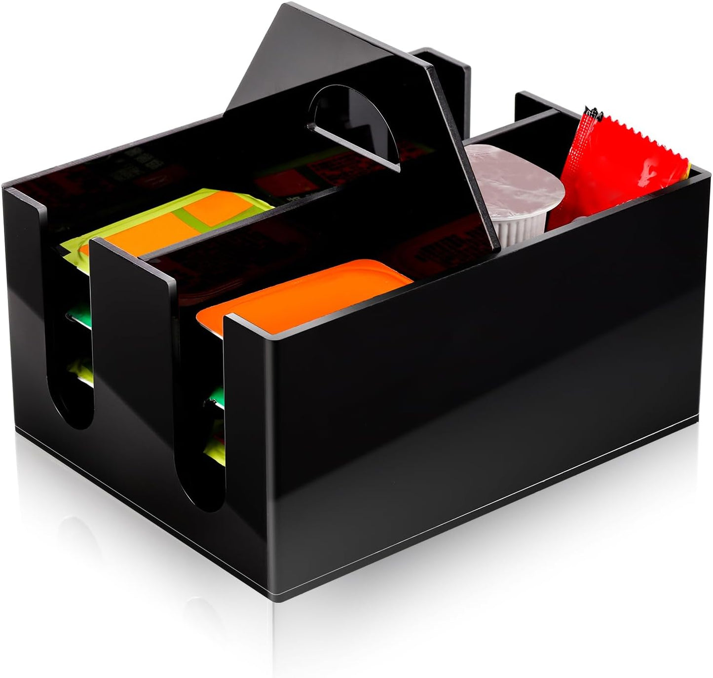 Estante dispensador gelatina mermelada condimentos negro