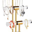 Soporte joyas acrílico dorado barra T cristal