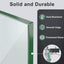 Protector viento vidrio hoguera 15x15x6pulg soporte aluminio