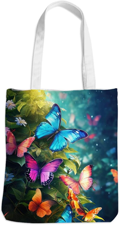 Bolsa tela regalo mujer niña flores sol abeja reutiliz.